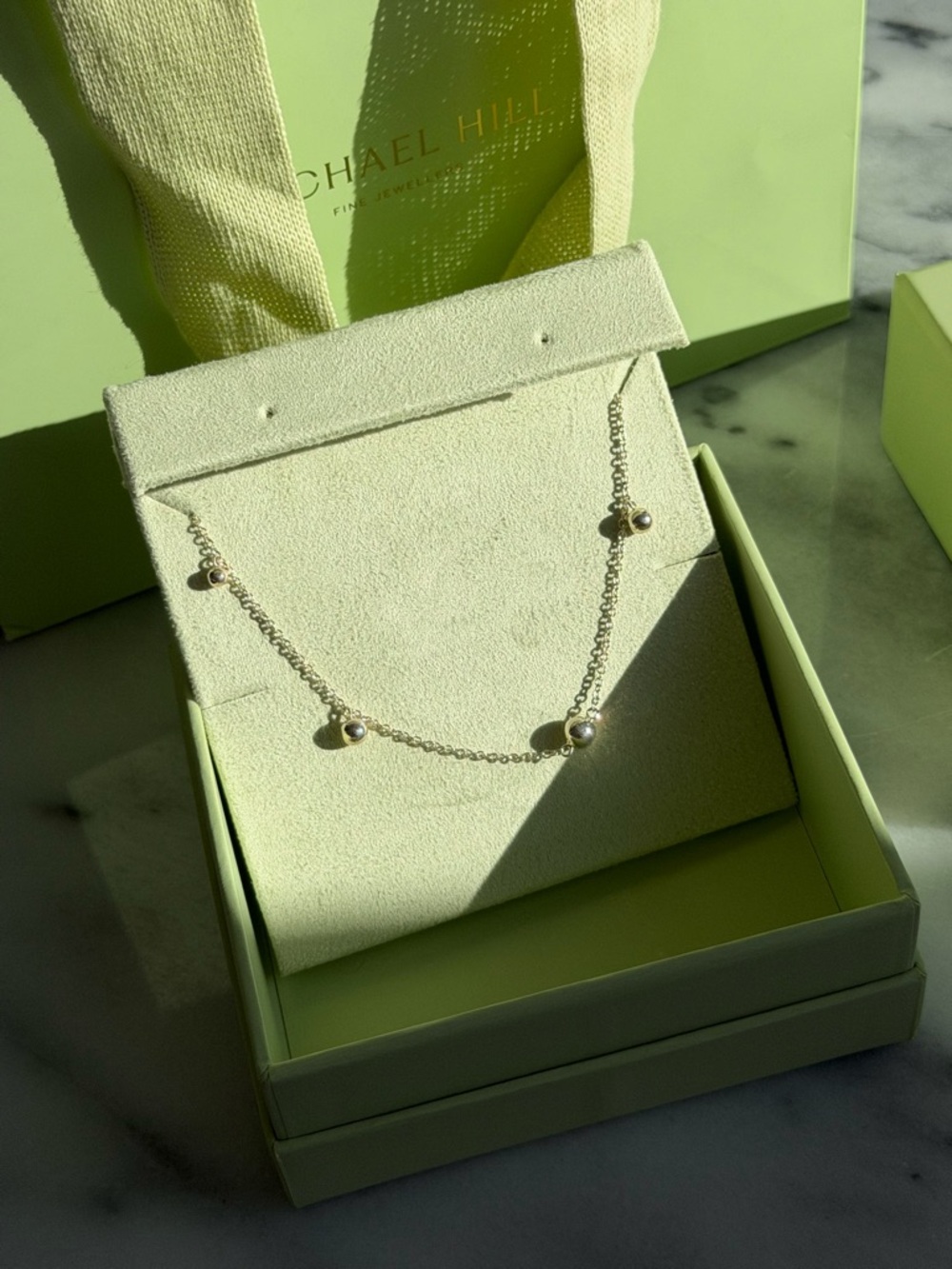 Michael Hill beaded silver necklace